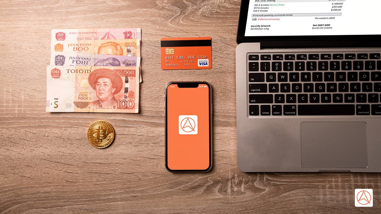 Various international payment methods laid out together